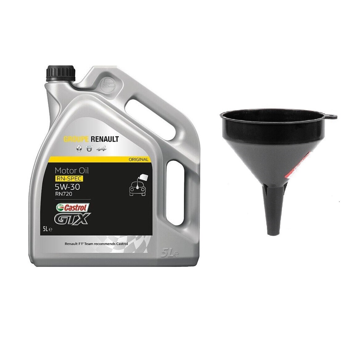 Set ulei motor 5L Renault-Castrol RN720 5W30 + palnie 10cm